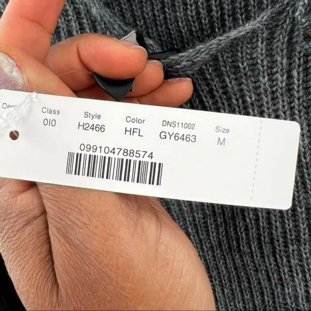 J. Crew alpaca blend grey long sweater M